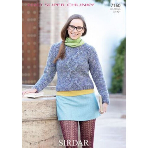 Sirdar Knitting Pattern 7160 Women 32 inch - 42 inch Sweaters