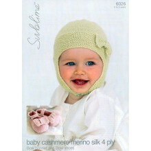 Sublime Baby Cashmere Knitting Pattern 6026 Baby Birth - 3 Years Shoes, Headwear