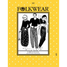 Folkwear Patterns Sewing Pattern Sarouelles Pants Men, Women Small - X Large