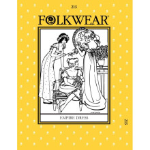 Folkwear Patterns Sewing Pattern Empire Dress Women Size: 6-16