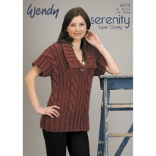 Wendy Serenity Knitting Pattern 5578 Women 32 inch - 42 inch Tops, Sweaters