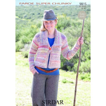 Sirdar Faroe Knitting Pattern 9815 Women 32 - 42 Inches Jackets