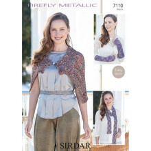 Sirdar Firefly Knitting Pattern 7110 Women One Size