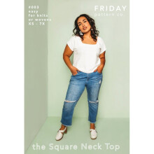 Friday Pattern Company Sewing Pattern Square Neck Top Women XS-XXL Tops