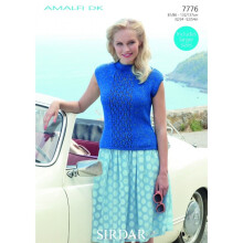 Sirdar Amalfi Knitting Pattern 7776 Women 32 inch - 54 inch Tops