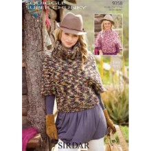 Sirdar Knitting Pattern 9358 Kids, Women 24 inch - 46 inch Sweaters