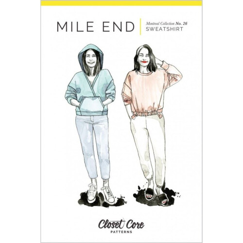 Closet Core Patterns Sewing Pattern Mile End Sweatshirt Women 0-20
