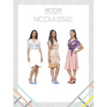 Victory Patterns Sewing Pattern Nicola Dress Women Sizes 2-16 Dresses