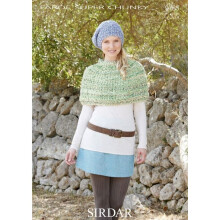 Sirdar Faroe Knitting Pattern 9785 Women Small - Large Capes, Headwear