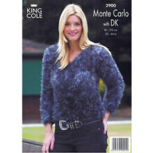 King Cole Knitting Pattern 2900 Women 32 inch - 44 inch Waistcoats, Sweaters