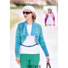 Sirdar Montana Knitting Pattern 9762 Kids, Women 24 - 46 Inches Jackets