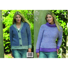 King Cole Big Value Knitting Pattern 3622 Women 32 - 42 Inches Jackets, Sweaters