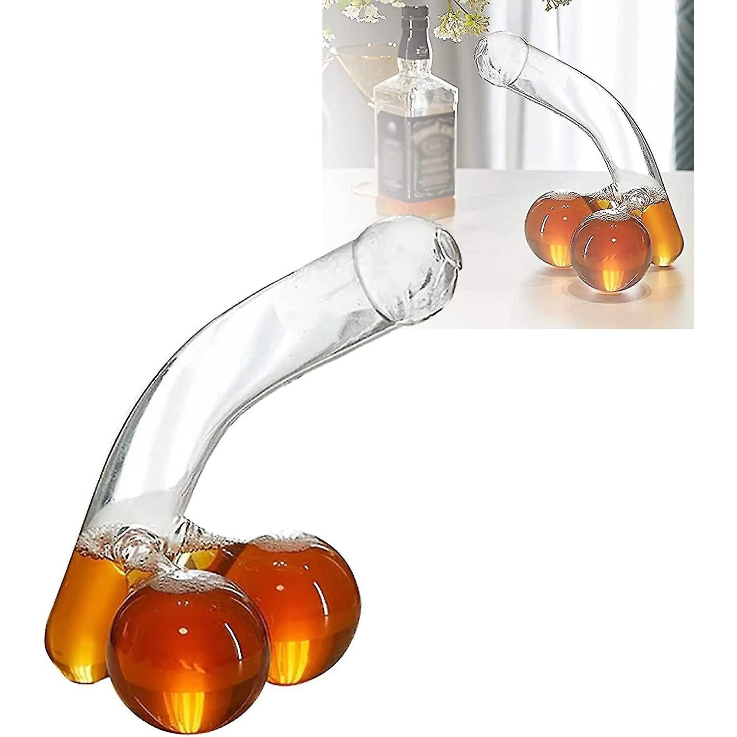 New 650ml Funny Decanter Whisky Decanter,glass Carafes For Alcohol