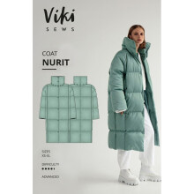 Vikisews Sewing Pattern Nurit Coat Women XS-XL Coats