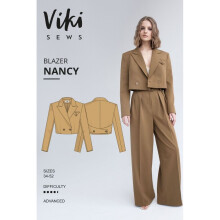 Vikisews Sewing Pattern Nancy Blazer Women UK 4-22 Jackets
