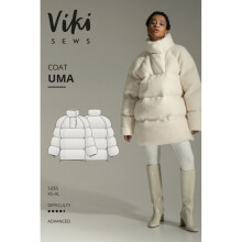 Vikisews Sewing Pattern Uma Coat Women XS-XL Coats