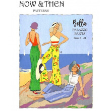 Now & Then NATP-BellaPalazzoPants Sewing Pattern - Bella Palazzo Pants, Women UK 8-24, Vintage 1920s-30s Wide-Leg Pull-On
