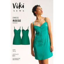 Vikisews Sewing Pattern Reese Dress Women UK 4-22 Dresses