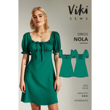 Vikisews Sewing Pattern Nola Dress Women UK 4-16 Dresses