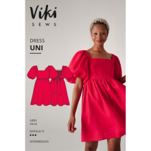 Vikisews Sewing Pattern Uni Dress Women UK 4-22 Dresses
