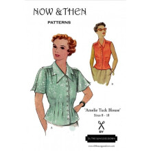Now & Then Patterns Sewing Pattern The Amelie Tuck Blouse Women UK 8 to 18