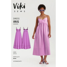 Vikisews Sewing Pattern Iris Dress Women UK 4-22 Dresses