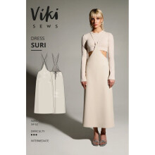 Vikisews Sewing Pattern Suri Dress Women UK 4-22 Dresses
