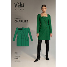 Vikisews Sewing Pattern Charlize Dress Women UK 4-22 Dresses