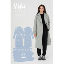 Vikisews Sewing Pattern Villanelle Coat Women UK 4-22 Coats