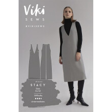 Vikisews Sewing Pattern Stacy Dress Women UK 4-22 Dresses