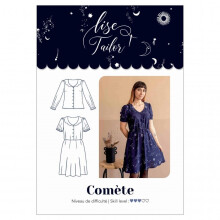 Lise Tailor Sewing Pattern Comete Blouse & Dress Women 34 to 48 Tops, Dresses