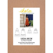 Ikatee Sewing Pattern Lena Blouse & Dress Women UK 6 to 18 Tops, Dresses