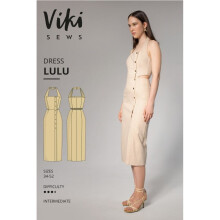 Vikisews Sewing Pattern Lulu Dress Women UK 4-22 Dresses