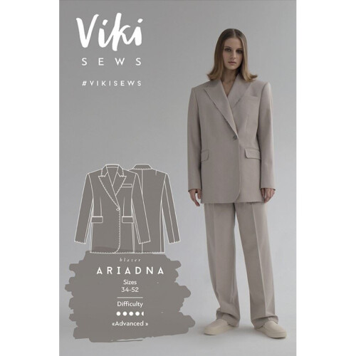 Vikisews Sewing Pattern Ariadna Jacket Women UK 4-22 Jackets