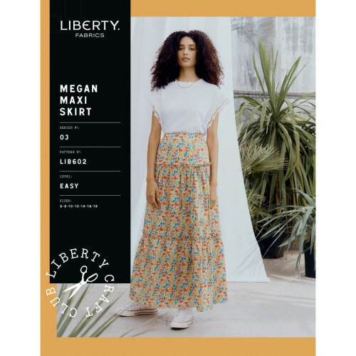 Liberty London Sewing Pattern Megan Maxi Skirt Women, Men UK Sizes 618