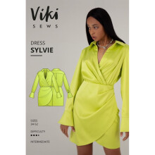 Vikisews Sewing Pattern Sylvie Dress Women UK 4-22 Dresses