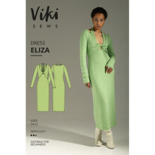 Vikisews Sewing Pattern Eliza Dress Women UK 4-22 Dresses