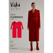 Vikisews Sewing Pattern Florence Dress Women UK 4-22 Dresses