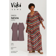 Vikisews Sewing Pattern Nevia Dress Women XS-XL Dresses