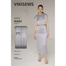 Vikisews Sewing Pattern Nadi Dress Women UK 4-22 Dresses
