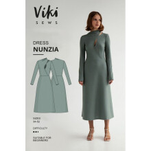 Vikisews Sewing Pattern Nunzia Dress Women UK 4-22 Dresses