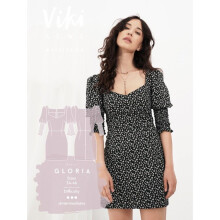 Vikisews Sewing Pattern Gloria Dress Women UK 4-16 Dresses