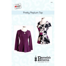 Pamelas Patterns Sewing Pattern Pretty Peplum Top Women XS-XL Tops