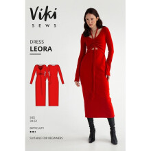 Vikisews Sewing Pattern Leora Dress Women UK 4-22 Dresses