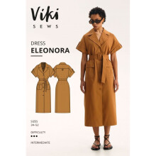Vikisews Sewing Pattern Eleonora Dress Women UK 4-22 Dresses