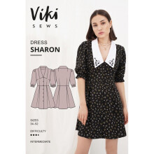 Vikisews Sewing Pattern Sharon Dress Women UK 4-22 Dresses