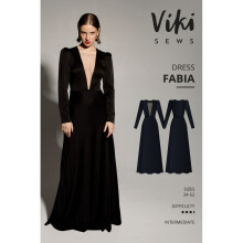 Vikisews Sewing Pattern Fabia Dress Women UK 4-22 Dresses