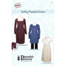 Pamelas Patterns Sewing Pattern Softly Pleated Dress Women XS-XL Dresses