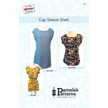Pamelas Patterns Sewing Pattern Cap Sleeve Shell Women XS-XL Tops, Tunics