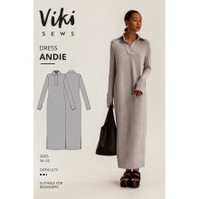 Vikisews Sewing Pattern Andie Dress Women UK 4-22 Dresses